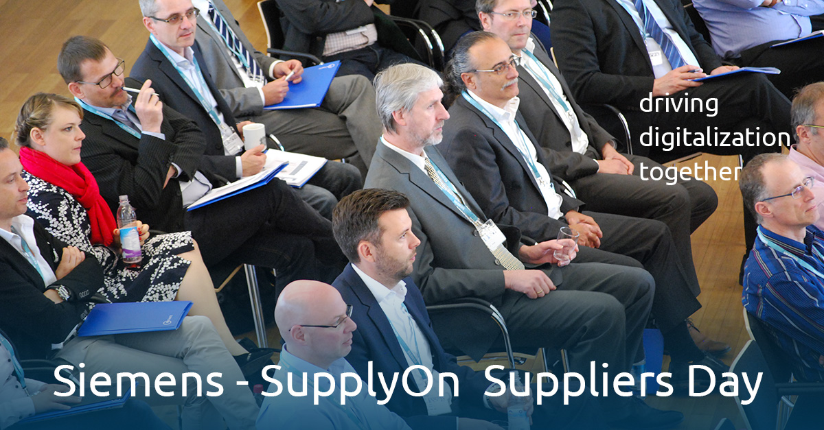 SiemensSupplyOn Suppliers Day Collectively driving digitalization