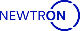 The word NEWTRON in blue capital letters, with the ON encircled by a broken blue ring, suggesting emphasis on the ON.